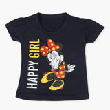 Girls Half Sleeves T-Shirt - Navy Blue, Girls T-Shirts, Chase Value, Chase Value