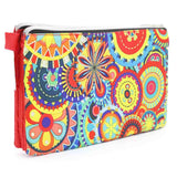 Pencil Pouch Three Zipper - Red, Pencil Boxes & Stationery Sets, Chase Value, Chase Value