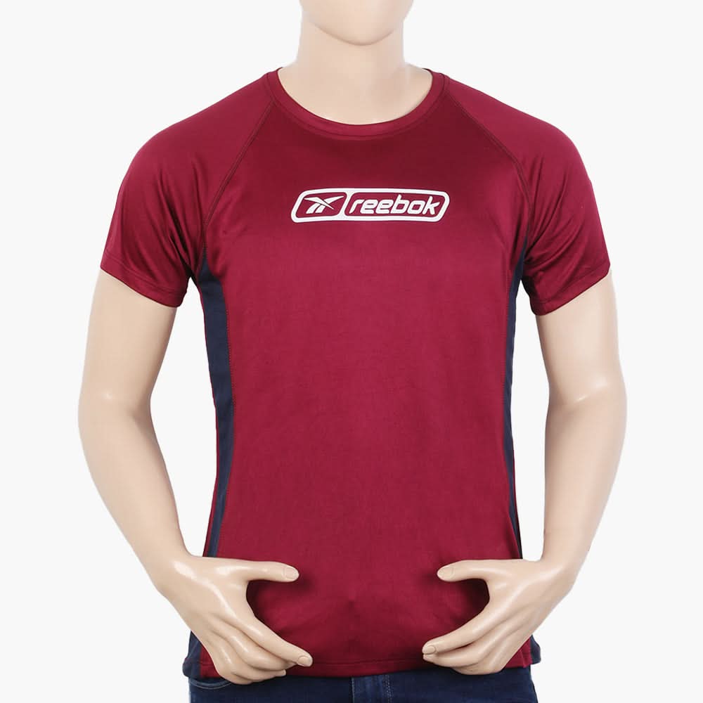 Men's Half Sleeves T-Shirt - Maroon, Men's T-Shirts & Polos, Chase Value, Chase Value