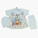 Newborn Girls Half Sleeves Suit - Blue, Newborn Girls Sets & Suits, Chase Value, Chase Value