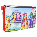Pencil Pouch Three Zipper - Red, Pencil Boxes & Stationery Sets, Chase Value, Chase Value
