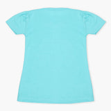Girls Half Sleeves T-Shirt - Light Blue, Girls T-Shirts, Chase Value, Chase Value