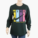 Women's Full Sleeves T-Shirt - Green, Women T-Shirts & Tops, Chase Value, Chase Value