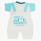 Newborn Boys Half Sleeves Romper - Sky Blue, Newborn Boys Rompers, Chase Value, Chase Value