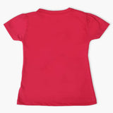 Girls Half Sleeves T-Shirt - Dark Pink, Girls T-Shirts, Chase Value, Chase Value