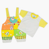 Newborn Boys Half Sleeves Romper - Yellow, Newborn Boys Rompers, Chase Value, Chase Value