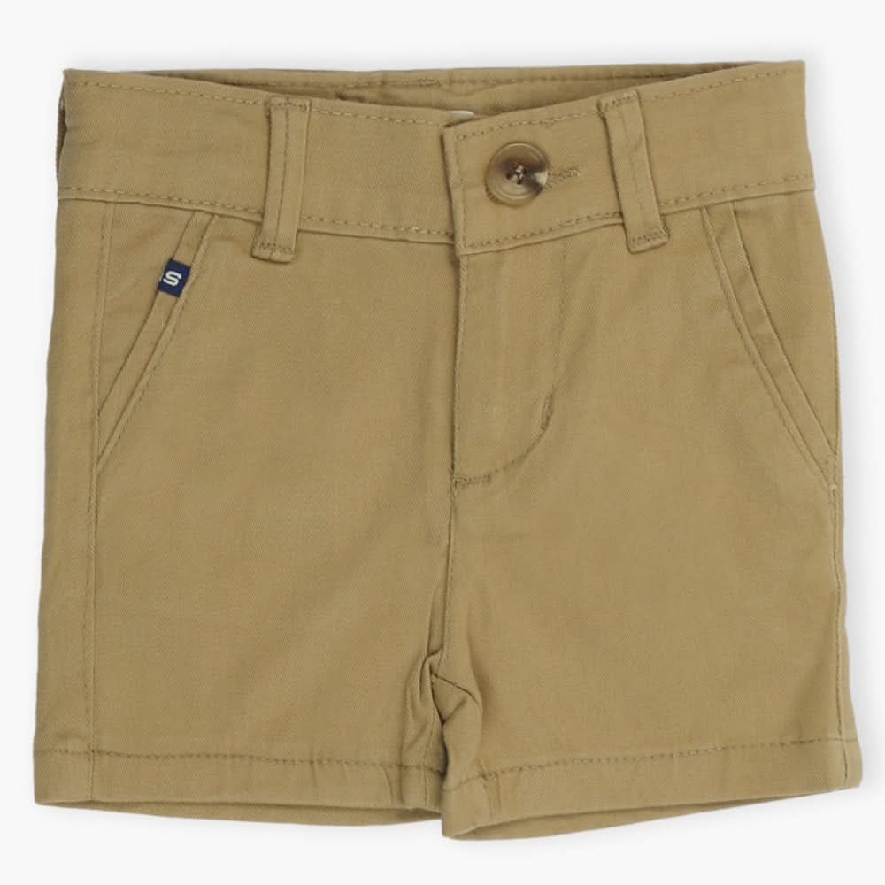 Boys Cotton Short - Khaki, Boys Pants, Chase Value, Chase Value