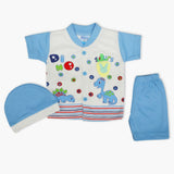 Newborn Boys Half Sleeves Suit - Blue, Newborn Boys Sets & Suits, Chase Value, Chase Value