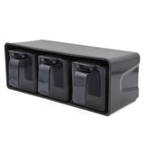 Spice Box 3 Pcs - Grey, Home & Lifestyle, Storage Boxes, Chase Value, Chase Value