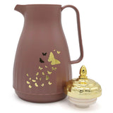 Flask 1Ltr - Brown, Thermos & Mug, Chase Value, Chase Value
