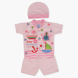 Newborn Boys Half Sleeves Suit - Pink, Newborn Boys Sets & Suits, Chase Value, Chase Value