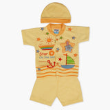 Newborn Boys Half Sleeves Suit - Green, Newborn Boys Sets & Suits, Chase Value, Chase Value