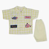 Newborn Boys Half Sleeves Suit - Yellow, Newborn Boys Sets & Suits, Chase Value, Chase Value