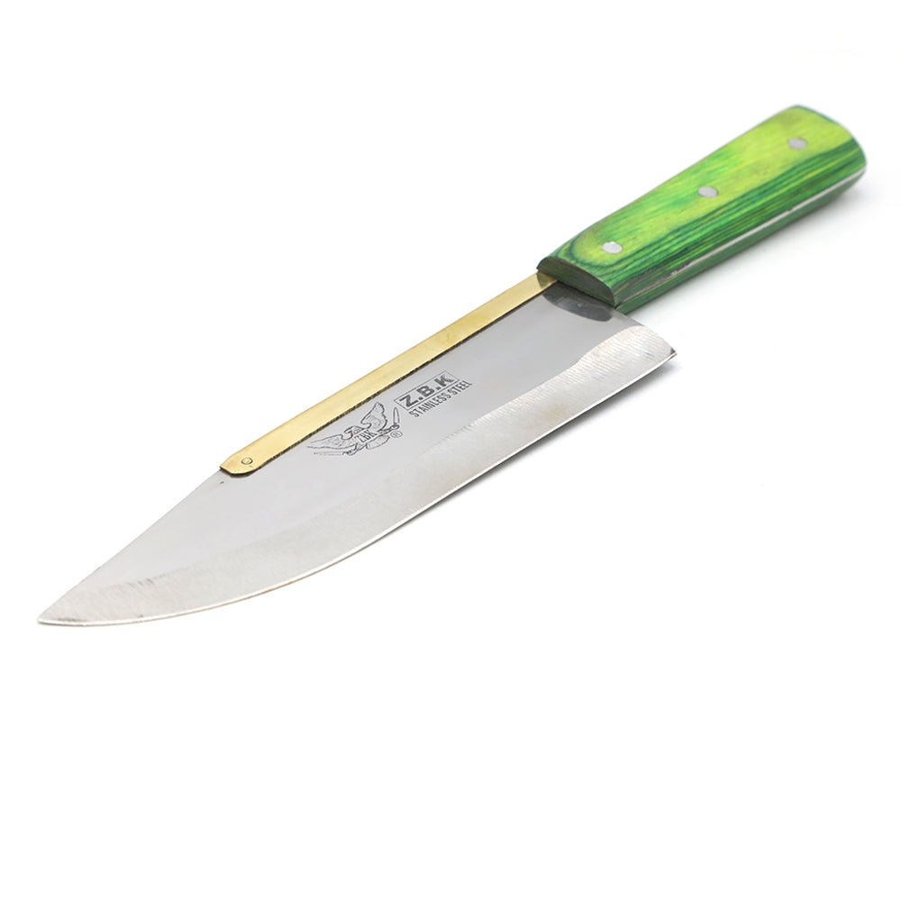 Meat Steel Knife - Green, Home & Lifestyle, Kitchen Tools And Accessories, Chase Value, Chase Value