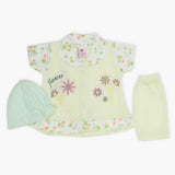 Newborn Girls Half Sleeves Suit - Light Green, Newborn Girls Sets & Suits, Chase Value, Chase Value