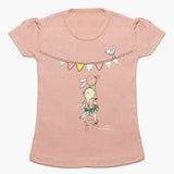 Girls Half Sleeves T-Shirt - T-Pink, Girls T-Shirts, Chase Value, Chase Value