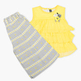 Girls Suit - Yellow, Girls Shalwar Kameez, Chase Value, Chase Value