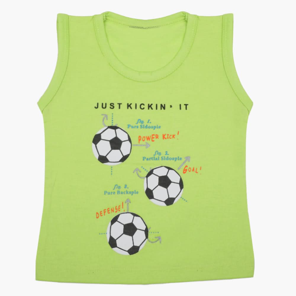 Boys Sando T-Shirt - Light Green, Boys T-Shirts, Chase Value, Chase Value