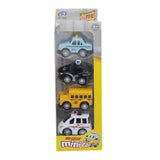 Pull Back Die Cast Police Car 4Pcs - Multi, Kids, Non-Remote Control, Chase Value, Chase Value