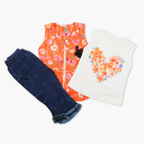 Girls Pant Suit - Orange, Girls Suits, Chase Value, Chase Value