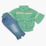 Girls Pant Suit - Green, Girls Suits, Chase Value, Chase Value