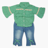 Girls Pant Suit - Green, Girls Suits, Chase Value, Chase Value
