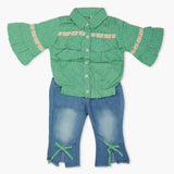 Girls Pant Suit - Green, Girls Suits, Chase Value, Chase Value