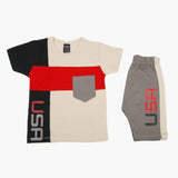 Boys Half Sleeves Suit - Fawn, Boys Sets & Suits, Chase Value, Chase Value