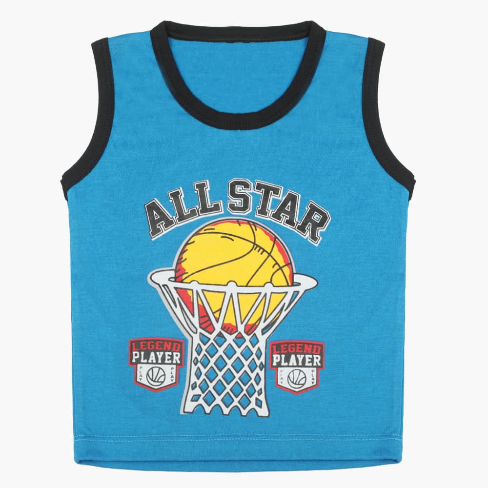 Boys Sando T-Shirt - Blue, Boys T-Shirts, Chase Value, Chase Value