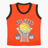 Boys Sando T-Shirt - Orange, Boys T-Shirts, Chase Value, Chase Value