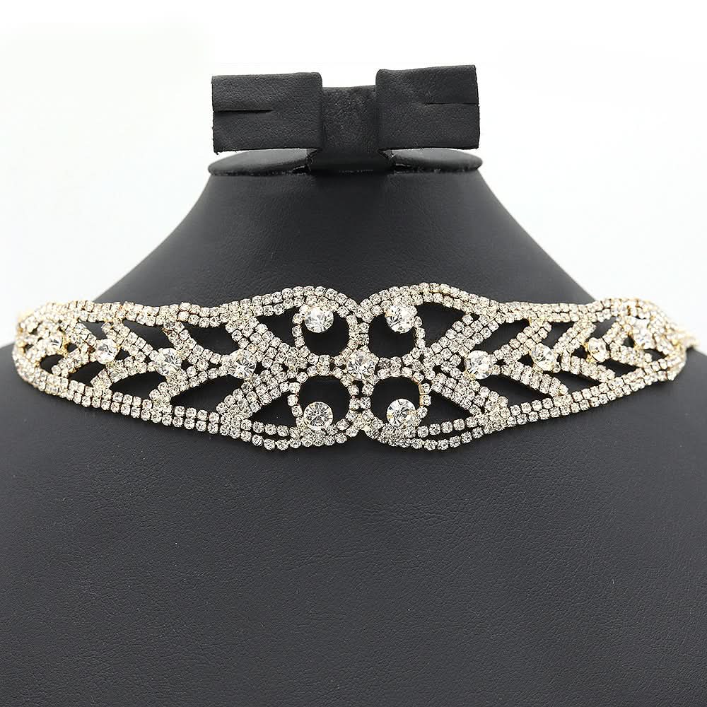 Women's Choker Set-Golden-B, Women, Jewellery Set, Chase Value, Chase Value