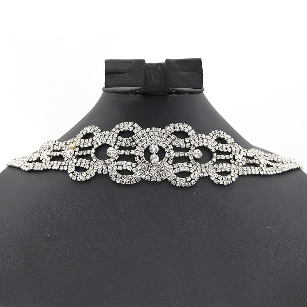 Women's Choker Set-Silver-C, Women, Jewellery Set, Chase Value, Chase Value
