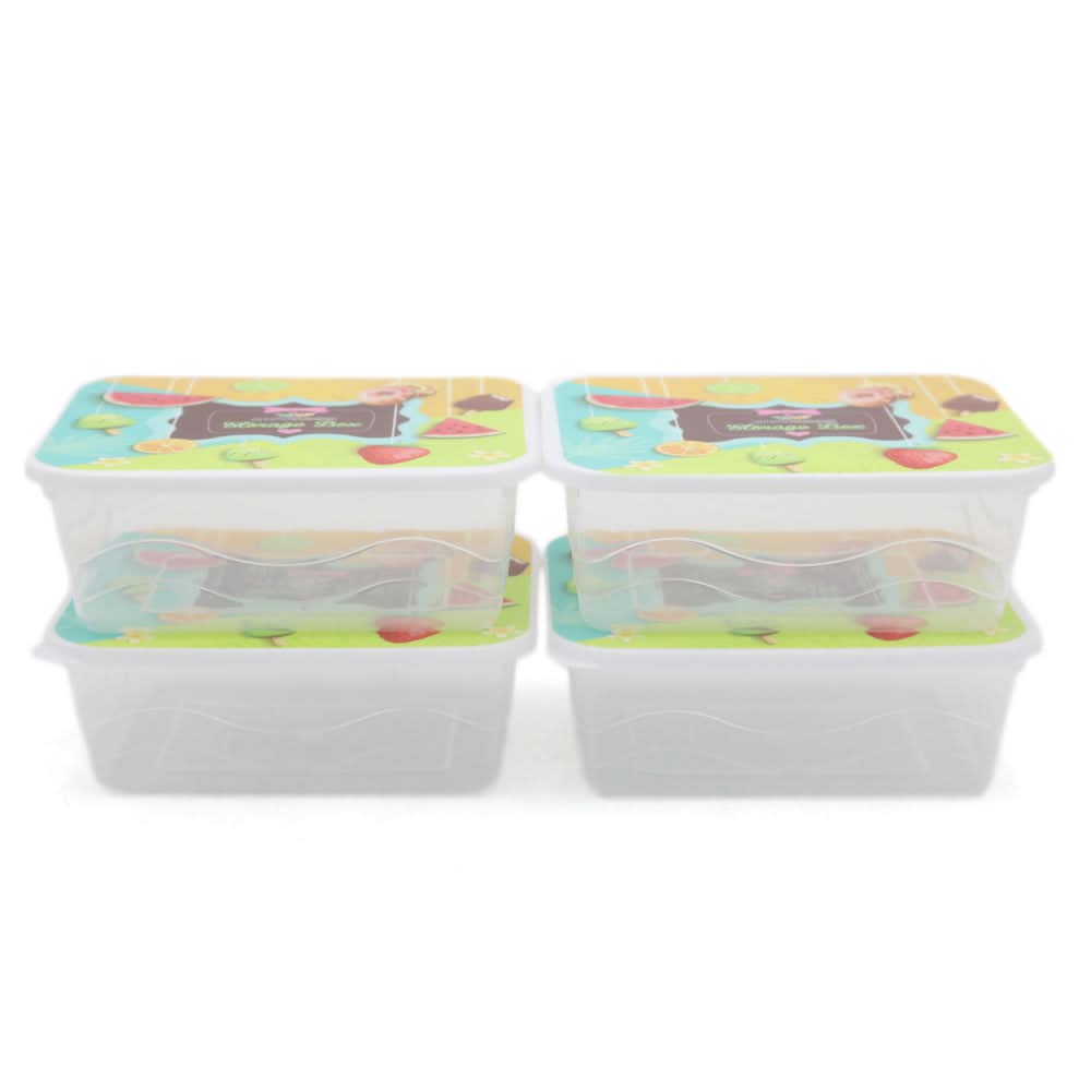 Storage Box 4 Pcs Set - Sea Green, Home & Lifestyle, Storage Boxes, Chase Value, Chase Value