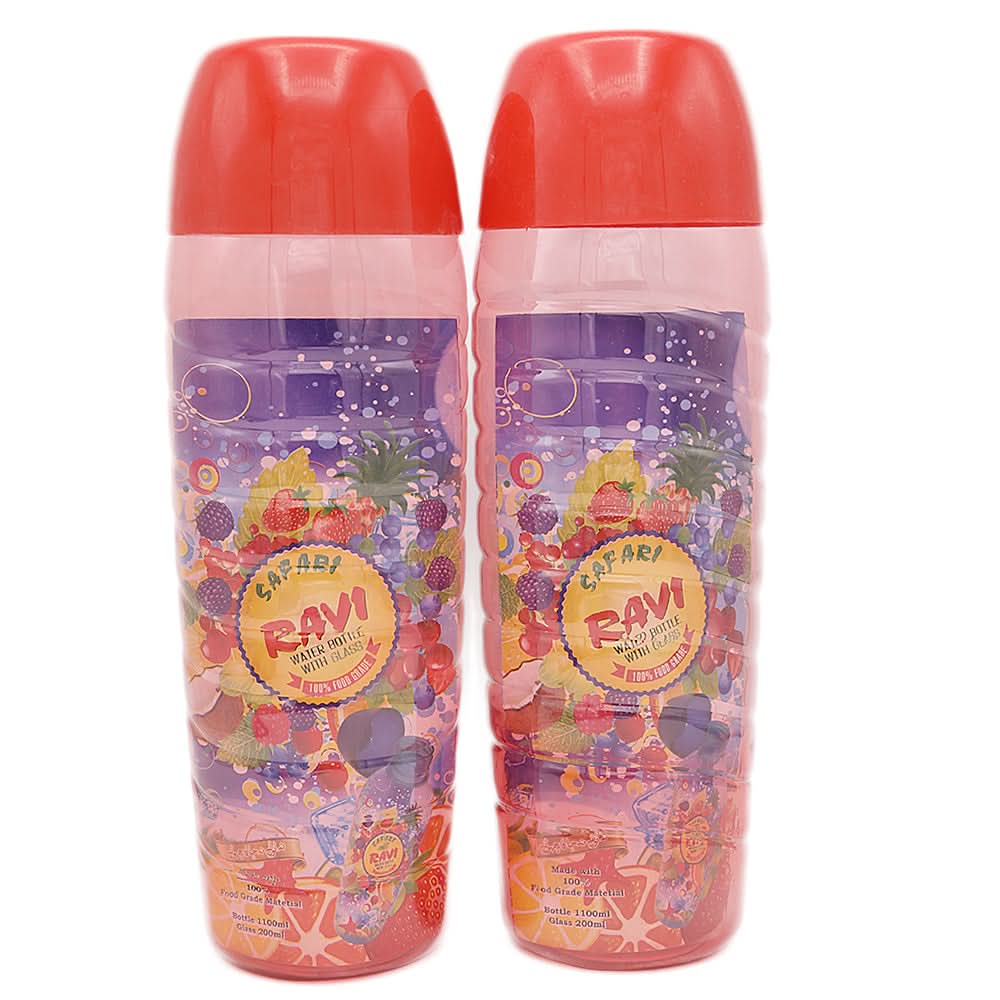 Ravi Water Bottle 2 Pcs - Red, Home & Lifestyle, Glassware & Drinkware, Chase Value, Chase Value