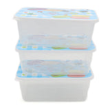 Storage Box 3 Pcs Set - Blue, Home & Lifestyle, Storage Boxes, Chase Value, Chase Value