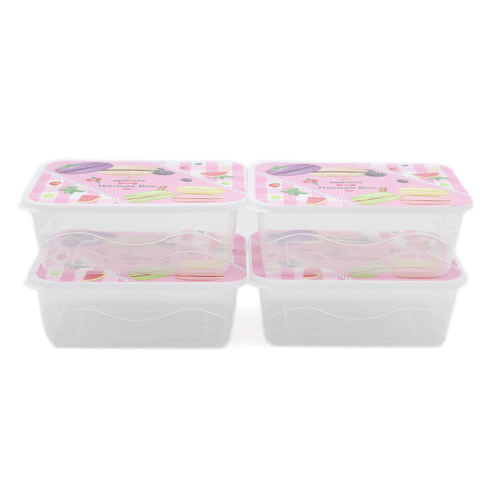 Storage Box 4 Pcs Set - Pink, Home & Lifestyle, Storage Boxes, Chase Value, Chase Value