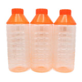 Glassy Water Bottle 3 Pcs - Orange, Home & Lifestyle, Glassware & Drinkware, Chase Value, Chase Value