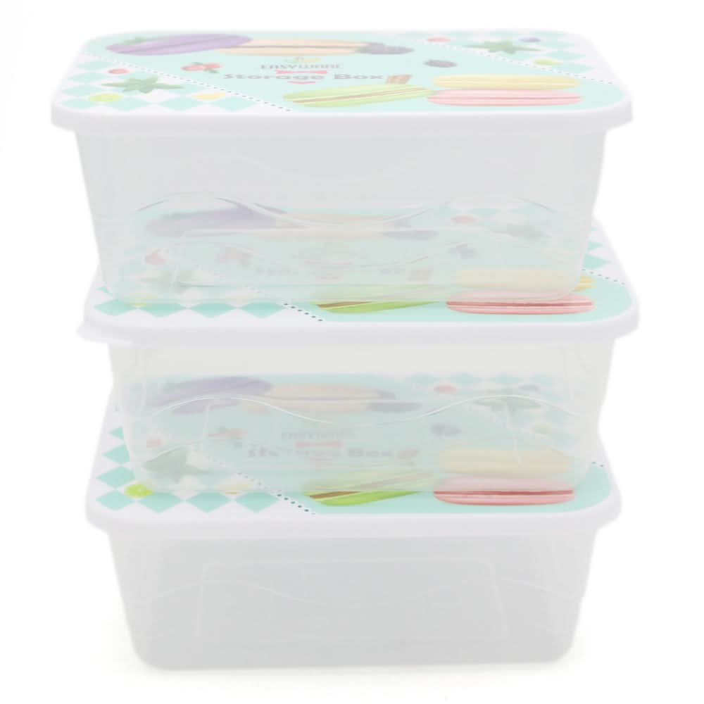 Storage Box 3 Pcs Set - Cyan, Home & Lifestyle, Storage Boxes, Chase Value, Chase Value