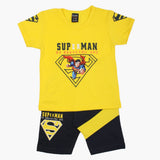 Boys Half Sleeves Suit - Yellow, Boys Sets & Suits, Chase Value, Chase Value