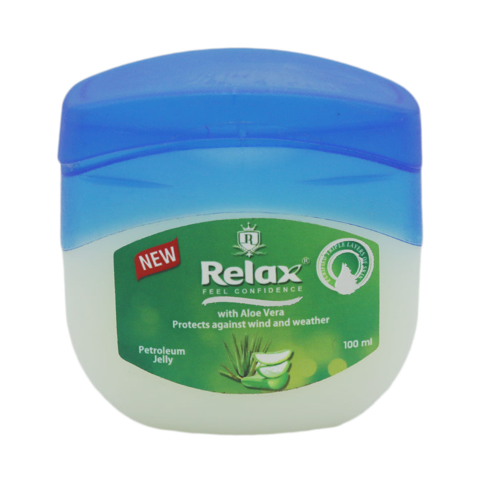 Relax Petroleum Jelly 100g - Aloe Vera, Beauty & Personal Care, Creams And Lotions, Relax, Chase Value