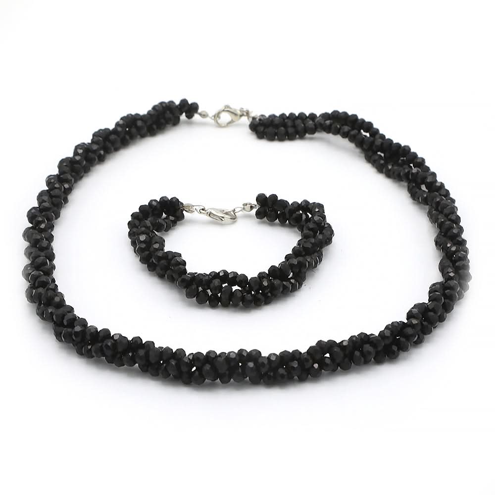Girls Crystal Mala - Black, Kids, Necklace And Chains, Chase Value, Chase Value