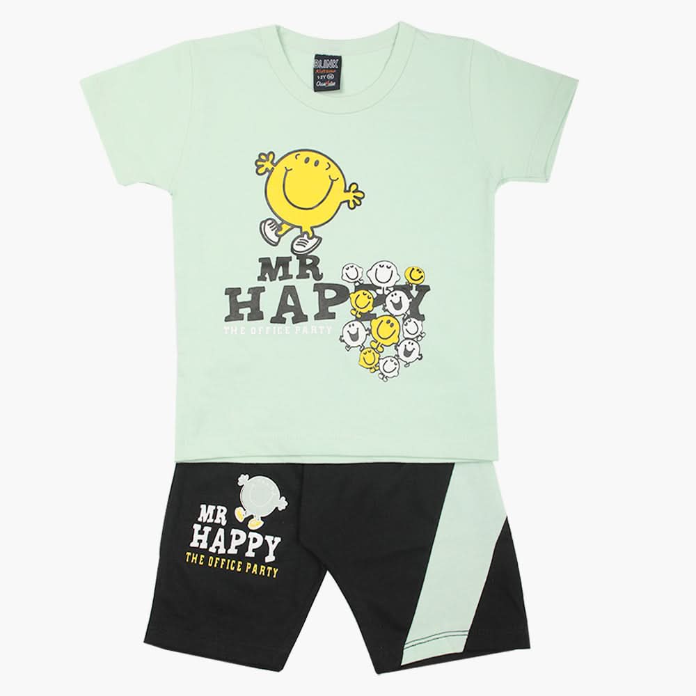 Boys Half Sleeves Suit - Cyan, Boys Sets & Suits, Chase Value, Chase Value