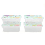 Storage Box 4 Pcs Set - Cyan, Home & Lifestyle, Storage Boxes, Chase Value, Chase Value