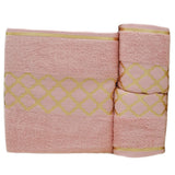 Towel Set 3 Pcs C.T - Pink, Home & Lifestyle, Bath Towels, Chase Value, Chase Value
