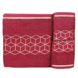 Towel Set 3 Pcs C.T - Maroon, Home & Lifestyle, Bath Towels, Chase Value, Chase Value