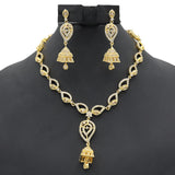 Women's American Diamond Necklace Set - Golden, Women, Jewellery Set, Chase Value, Chase Value