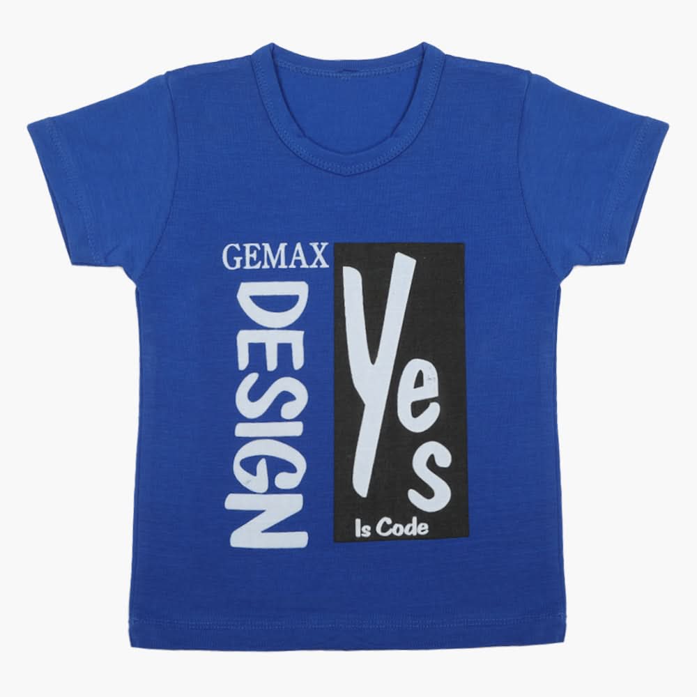 Boys Half Sleeves T-Shirt - Royal Blue, Boys T-Shirts, Chase Value, Chase Value