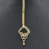 Women's American Diamond Head Tikka - Golden, Women, Hair And Head Jewellery, Chase Value, Chase Value