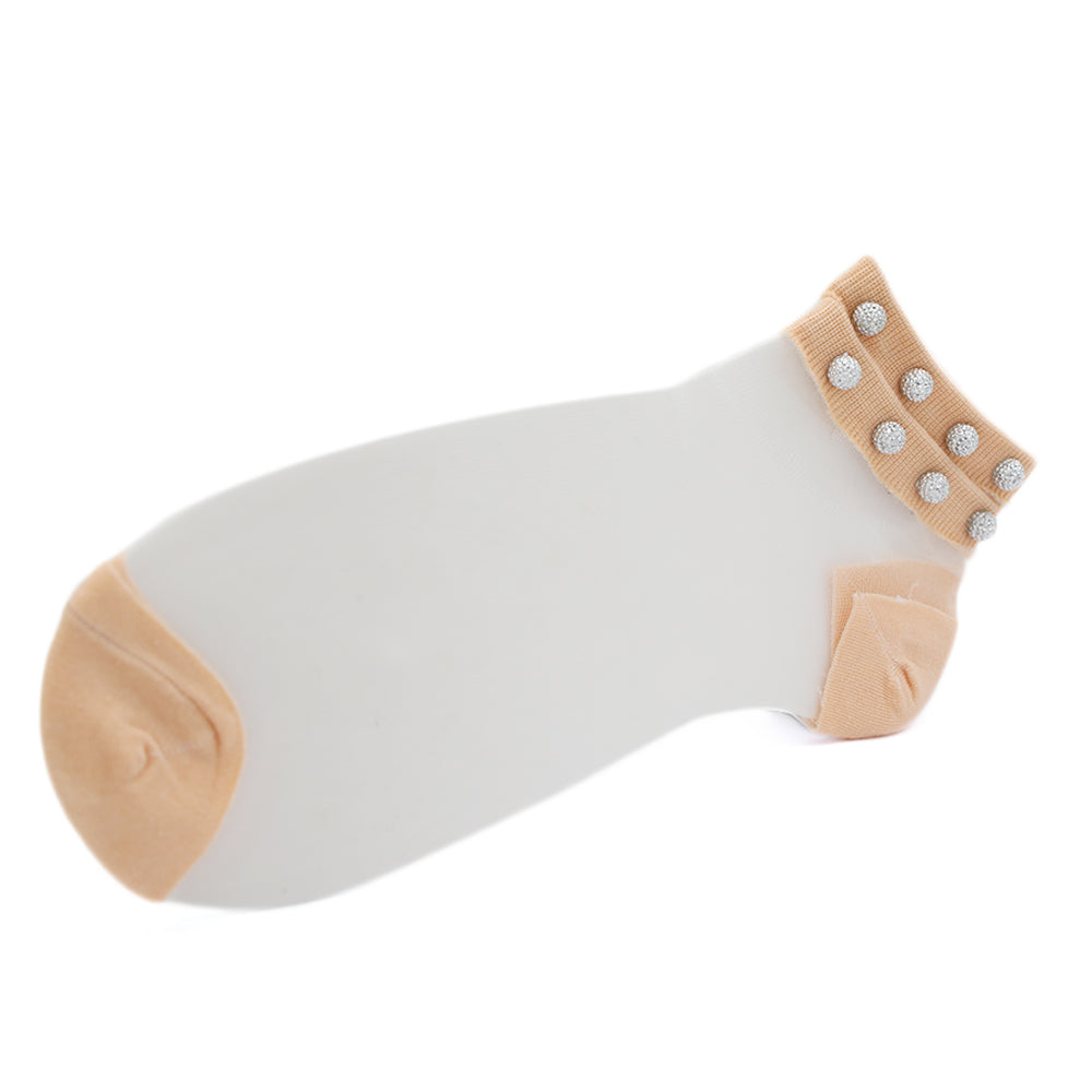 Women's Socks - Peach, Women, Socks Stocking And Gloves, Chase Value, Chase Value