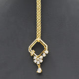 Women's American Diamond Head Tikka - Golden, Women, Hair And Head Jewellery, Chase Value, Chase Value